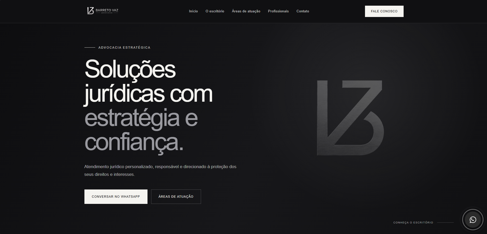 Site Barreto Vaz Advocacia